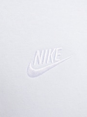 Ljus Grå - Nike Club Tröja Hoodie - Bild 13 av 13