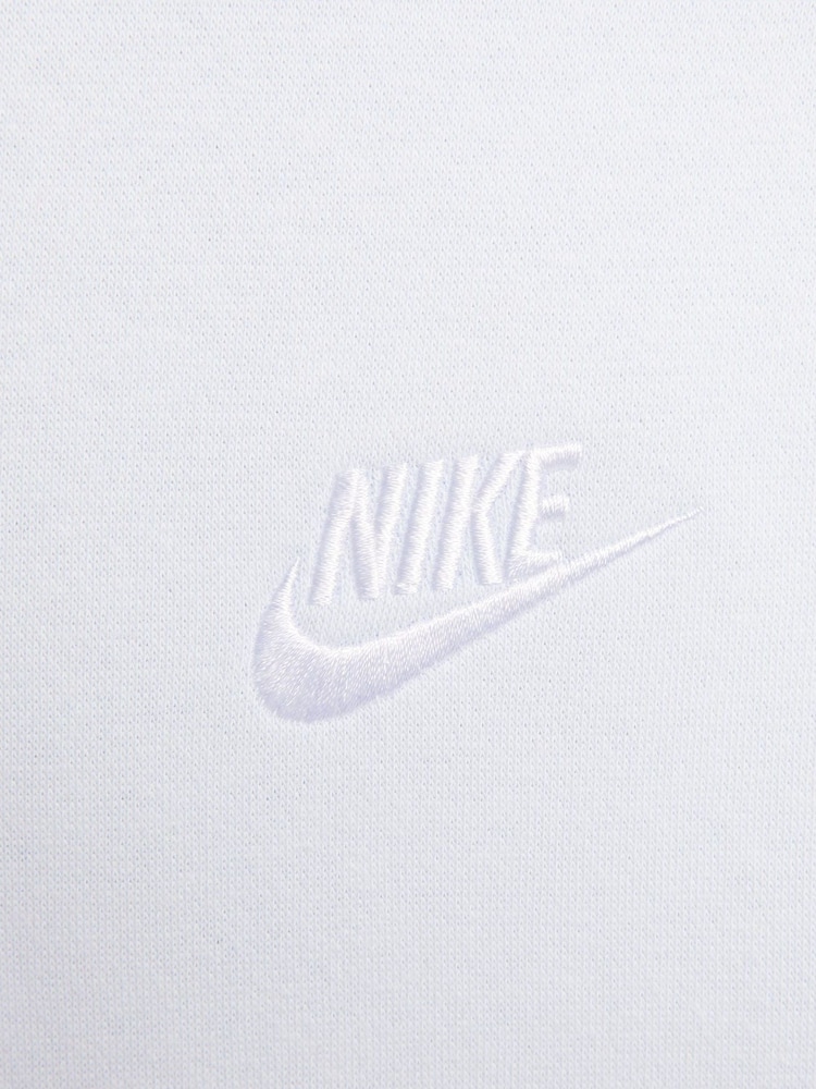 Ljus Grå - Nike Club Tröja Hoodie - Bild 13 av 13