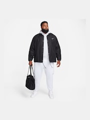 Ljus Grå - Nike Club Tröja Hoodie - Bild 3 av 13