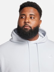 Ljus Grå - Nike Club Tröja Hoodie - Bild 4 av 13