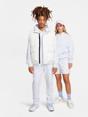 Ljus Grå - Nike Club Tröja Hoodie - Bild 6 av 13