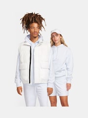 Ljus Grå - Nike Club Tröja Hoodie - Bild 7 av 13
