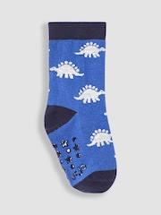 JoJo Maman Bébé Indigo 3-Pack Dino Socks - Image 2 of 4