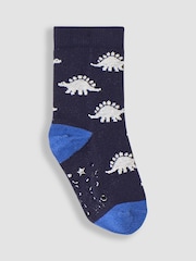 JoJo Maman Bébé Indigo 3-Pack Dino Socks - Image 4 of 4