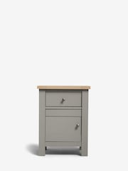 Dove Grey Malvern Paint Effect 2 Drawer Bedside Table - Image 3 of 7