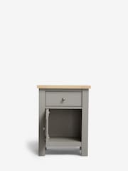 Dove Grey Malvern Paint Effect 2 Drawer Bedside Table - Image 4 of 7