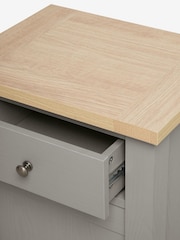 Dove Grey Malvern Paint Effect 2 Drawer Bedside Table - Image 6 of 7
