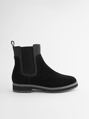 Black Regular/Wide Fit Forever Comfort® Chelsea Ankle Boots - Image 4 of 10