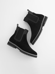 Black Regular/Wide Fit Forever Comfort® Chelsea Ankle Boots - Image 7 of 10