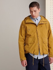 Barbour® Ochre Yellow Showerproof Hooded Utility Spey Jacket - Image 3 of 10