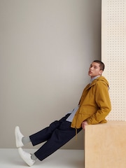Barbour® Ochre Yellow Showerproof Hooded Utility Spey Jacket - Image 6 of 10