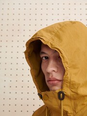 Barbour® Ochre Yellow Showerproof Hooded Utility Spey Jacket - Image 8 of 10