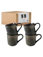 Dutch Rose Set of 4 Green Mugs - Image 4 of 4