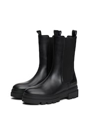 Tommy Hilfiger Black High Rise Chelsea Boots - Image 4 of 7