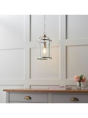 Gallery Home Silver 1 Light York Pendant Ceiling Light - Image 3 of 5