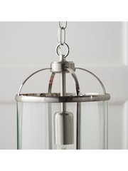 Gallery Home Silver 1 Light York Pendant Ceiling Light - Image 5 of 5