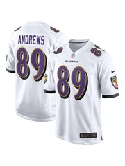 Nike White NFL Baltimore Ravens Road Game Jersey - Mark Andrews Youth - Image 1 of 3