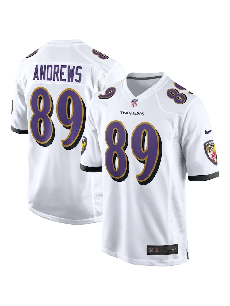 Nike White NFL Baltimore Ravens Road Game Jersey - Mark Andrews Youth - Image 1 of 3