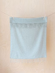 TBCo Sage Gingham Lambswool Baby Blanket - Image 1 of 2