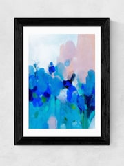 East End Prints Black Impression Of Blue Flower Print by Ana Rut Bre - Image 3 of 3