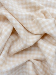 TBCo Oatmeal Gingham Lambswool Baby Blanket - Image 2 of 2
