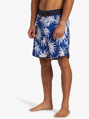 Quiksilver Blue Leaf Print Surfsilk Board Shorts - Image 3 of 7
