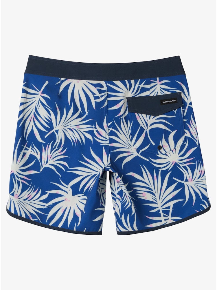 Quiksilver Blue Leaf Print Surfsilk Board Shorts - Image 7 of 7
