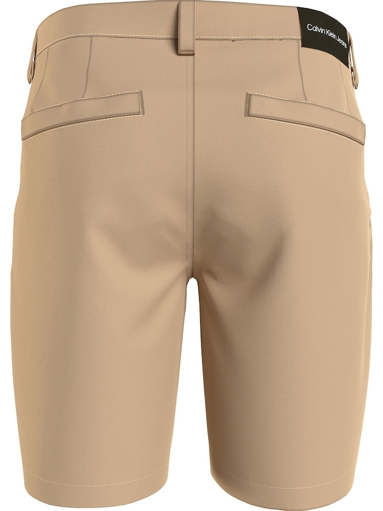 Calvin Klein Natural Slim Chino Shorts - Image 2 of 4 Calvin Klein Natural Slim Chino Shorts - Image 2 of 4