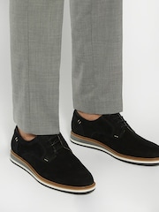 Dune London Black Standard Fit Blaksley Plain Toe Hybrid Sole Shoes - Image 1 of 6