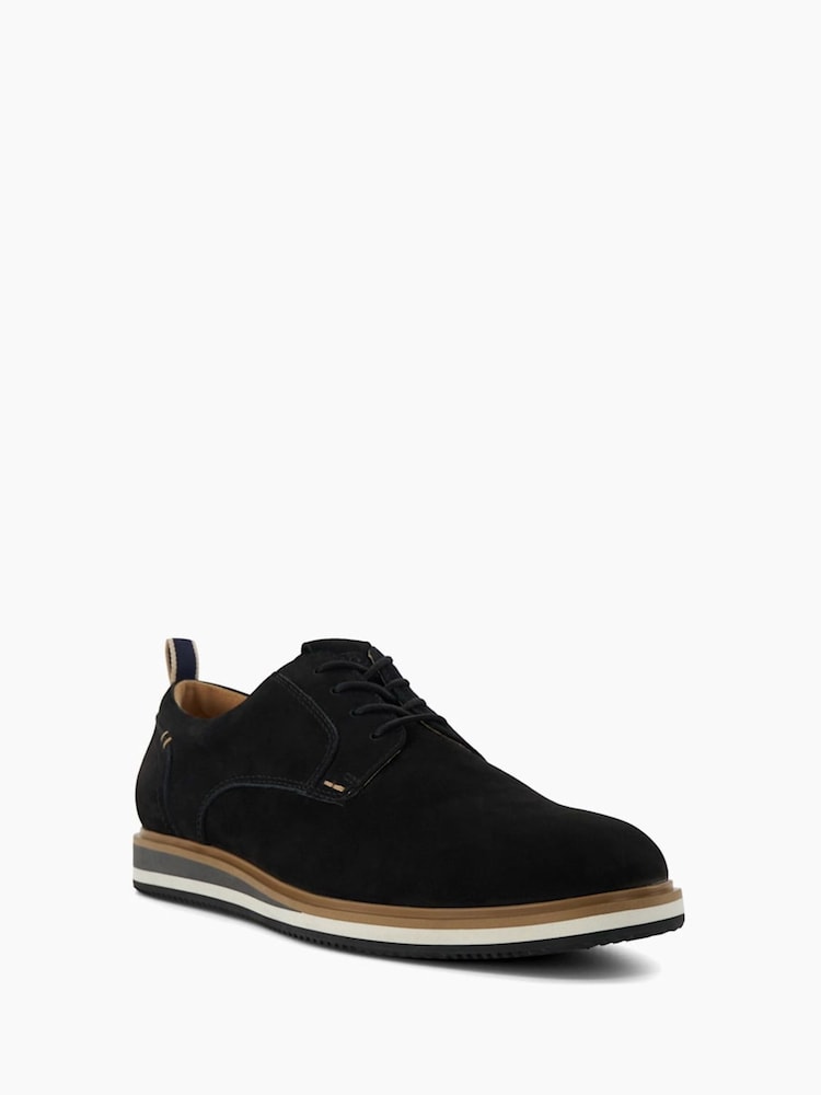 Dune London Black Standard Fit Blaksley Plain Toe Hybrid Sole Shoes - Image 4 of 6
