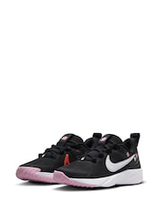 Nike Black/White Floral Junior Star Runner 4 Trainers - Image 6 of 12
