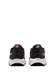 Nike Black/White Floral Junior Star Runner 4 Trainers - Image 7 of 12