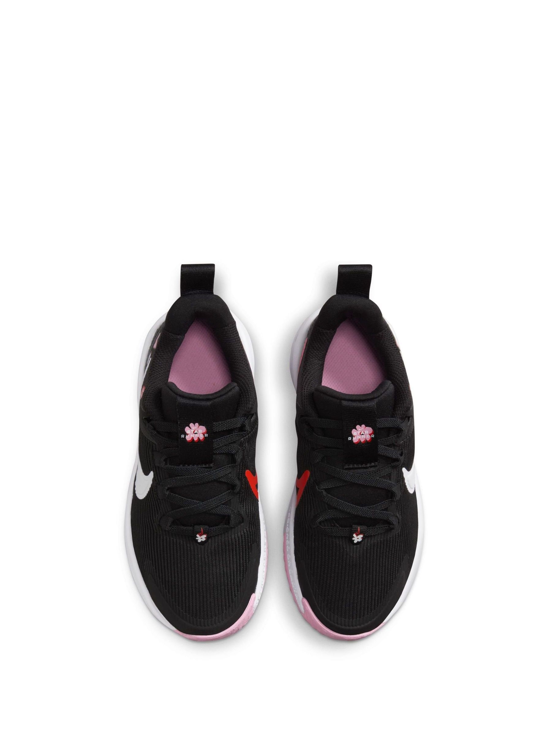 Nike black floral trainers hot sale