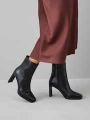 črna - Gležnjarji s peto in oglatim sprednjim delom Forever Comfort® - Slika 3 iz 11