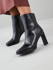 črna - Gležnjarji s peto in oglatim sprednjim delom Forever Comfort® - Slika 4 iz 11