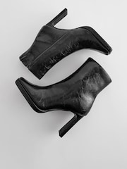 črna - Gležnjarji s peto in oglatim sprednjim delom Forever Comfort® - Slika 7 iz 11