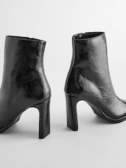 črna - Gležnjarji s peto in oglatim sprednjim delom Forever Comfort® - Slika 9 iz 11