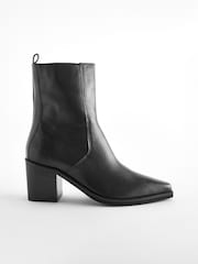 Black Forever Comfort® Point Toe Heeled Ankle Boots - Image 6 of 9