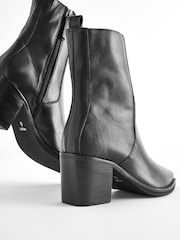 Black Forever Comfort® Point Toe Heeled Ankle Boots - Image 8 of 9