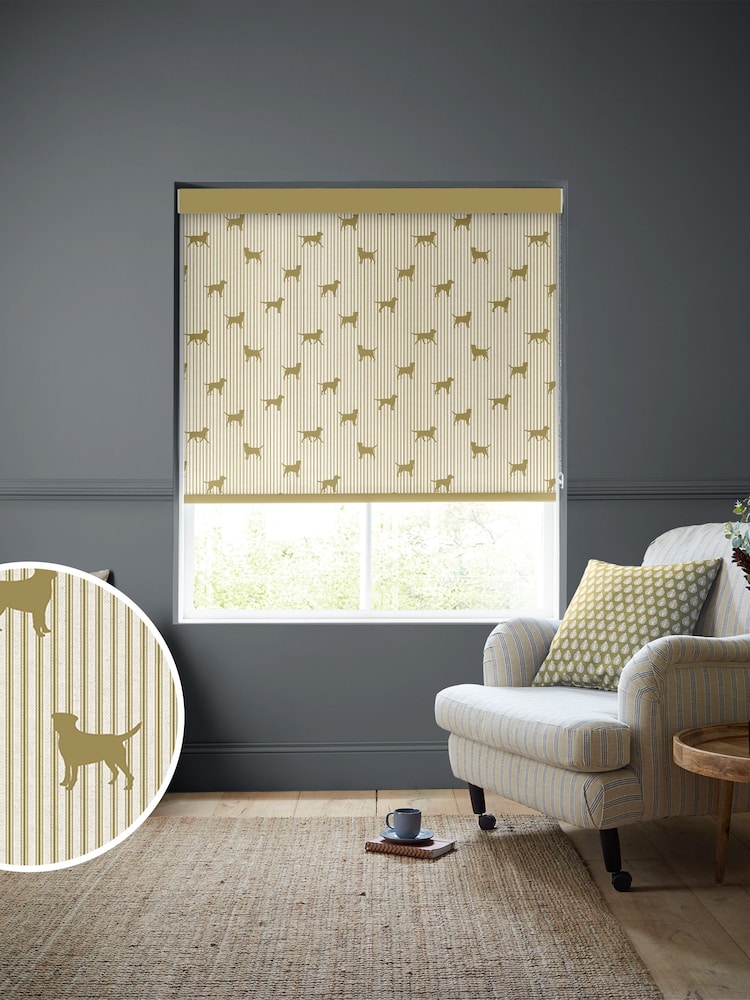 Emily Bond Gold Marley Made to Measure Roller Blinds - Image 1 of 6