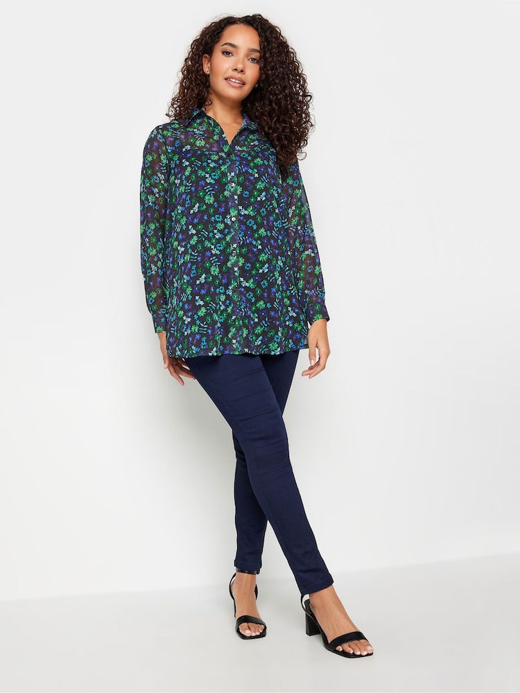 M&Co Multi Longline Long Sleeve Shirt - Image 2 of 4