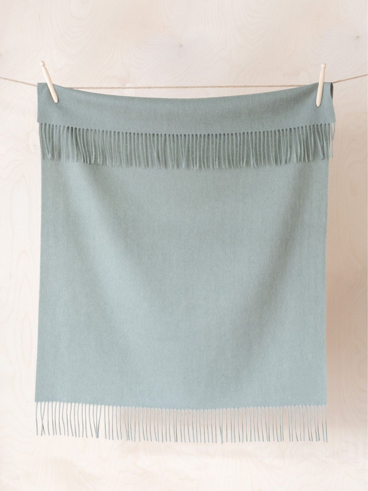 TBCo Sage Melange Lambswool Baby Blanket - Image 1 of 2 TBCo Sage Melange Lambswool Baby Blanket - Image 1 of 2
