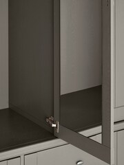 Grey Hampton Painted Oak Triple, 2 Drawers Wardrobe - Image 7 of 10