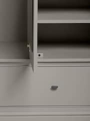 Grey Hampton Painted Oak Triple, 2 Drawers Wardrobe - Image 8 of 10