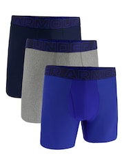 Темно-синий - Боксеры Under Armour Performance Tech Boxers 3 Pack - Изображение 1 из 6