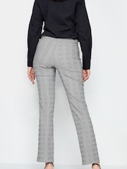 Long Tall Sally Grey Straight Dogstooth Trousers - Image 3 of 3