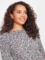 Natur - M&Co Petite Leopard Print Roll Neck Jumper - Bild 4 von 5