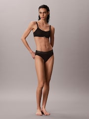 Calvin Klein Black Lightly Lined Bralette - Icon Stretch Lace - Image 1 of 1