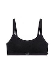 Calvin Klein Black Lightly Lined Bralette - Icon Stretch Lace - Image 5 of 6