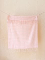 TBCo Gingham Lambswool Baby Blanket - Image 1 of 2
